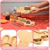 Bamboo Serving Tray Bone or Claw Shaped Charcuterie Board Snack