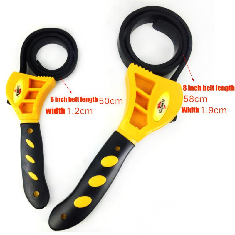 Belt Wrench Oil Filter Puller Strap Spanner Chain Wrench Strap Opener Adjustable Strap Opener Cartridge Disassembly Tool
