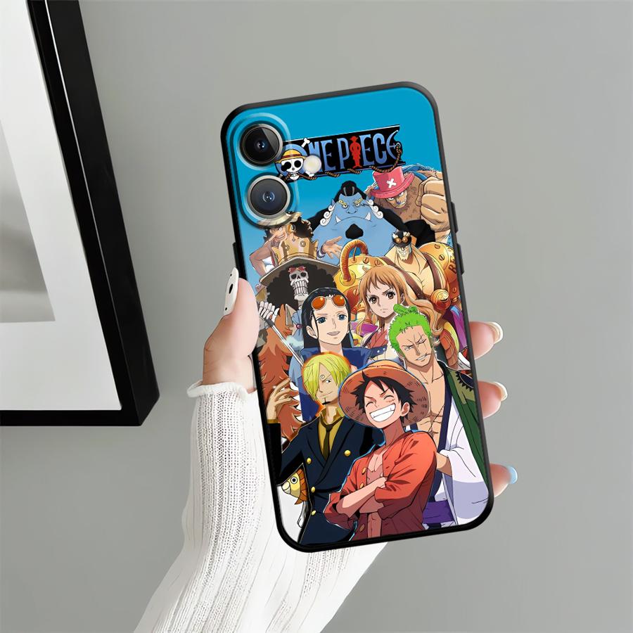 Case for iPhone 15 Plus X XS XR 13 Mini 12 SE 17Air 17 16 Pro Max 11 14 7 8 Funda Phone Cover Anime Luffy Zoro