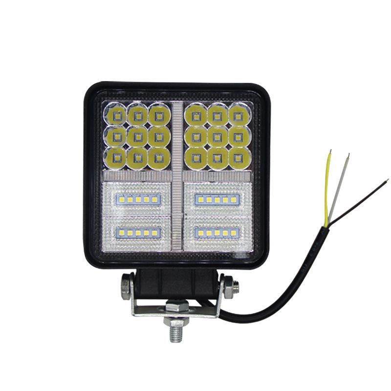 114W Square LED Work Light For Car Truck High Brightness Off Road Fog Lamp Headlight