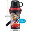 Skater Children's Water Bottle 480ml with Cup Disney Cars 23 Boys PSB5KD-A