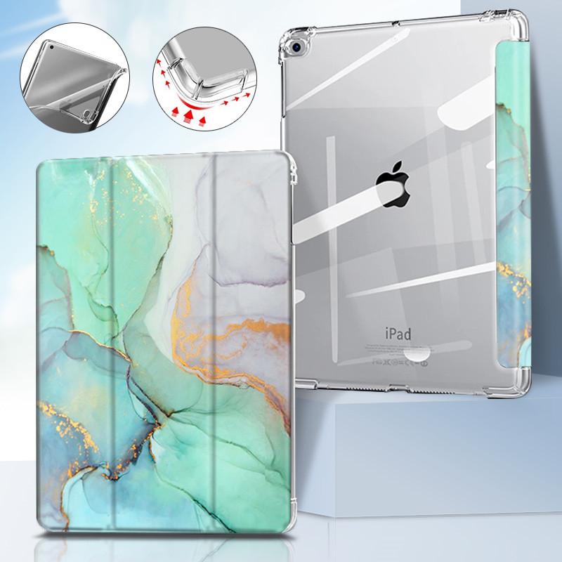 Voor iPad 11 //9.7 5/6e hoes 10.2 9e 7e/8e Marmer Leer Smart Cover voor iPad2 Air 1/2 Mini 1/2/3/4/5/6 pro10.5 hoes 9.7 2017 5th 20186th