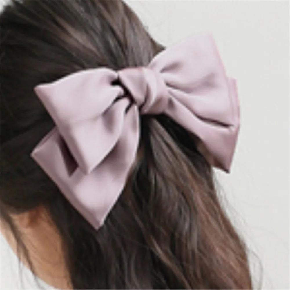 Long hair hairpin, women s hairpin, automatic pin, large ribbon pin, half-up hairpin