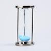 30-Minute Sand Timer, Metal Sand Clock, Desktop, for Home, Office, Classroom, Time Management, Stylish, Study, Educational (Blue)