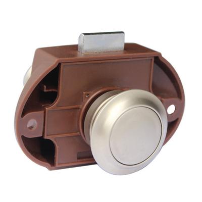 For Drawer Cupboard Cabinet Push Button Lock Safety Latch