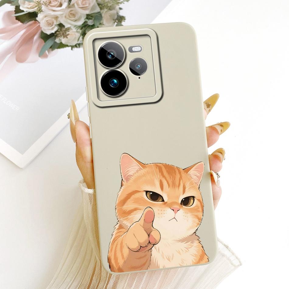 For Realme GT 7 Pro Cute Cat Flower Cartoon Phone Case For Realme GT7 Pro RMX5010 Shockproof Soft Silicone Covers Bumpers