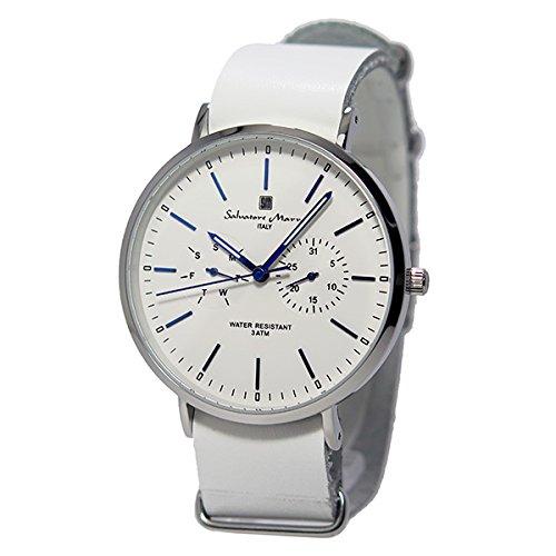 

Часы Salvatore Mara Quartz Unisex белые SM15117-SSWHBL белый