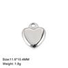 Fashion Love Heart Charms Stainless Steel Gold DIY Pendant for Earring Necklace Bracelet Jewelry Making