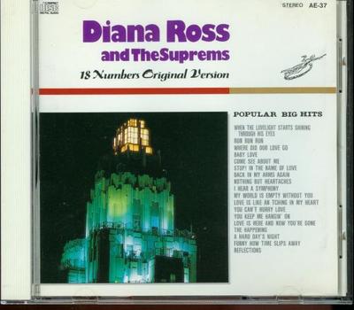 CD DIANA ROSS & THE SUPREMES - Popular Big Hits AE37 Eyebic Inc. 1992 Japan Soul/Funk Used