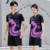 Li-Ning Ping Pong Series Hurtigtørkende Sport Rund Hals T-skjorte Unisex Topper Svart AAYR361-2