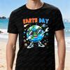 Earth Day Planet Cartoon Design Unisex Casual T-Shirt Funny Summer Tshirt Eco Friendly Fashion Trendy Graphic Men's Women's Tee
