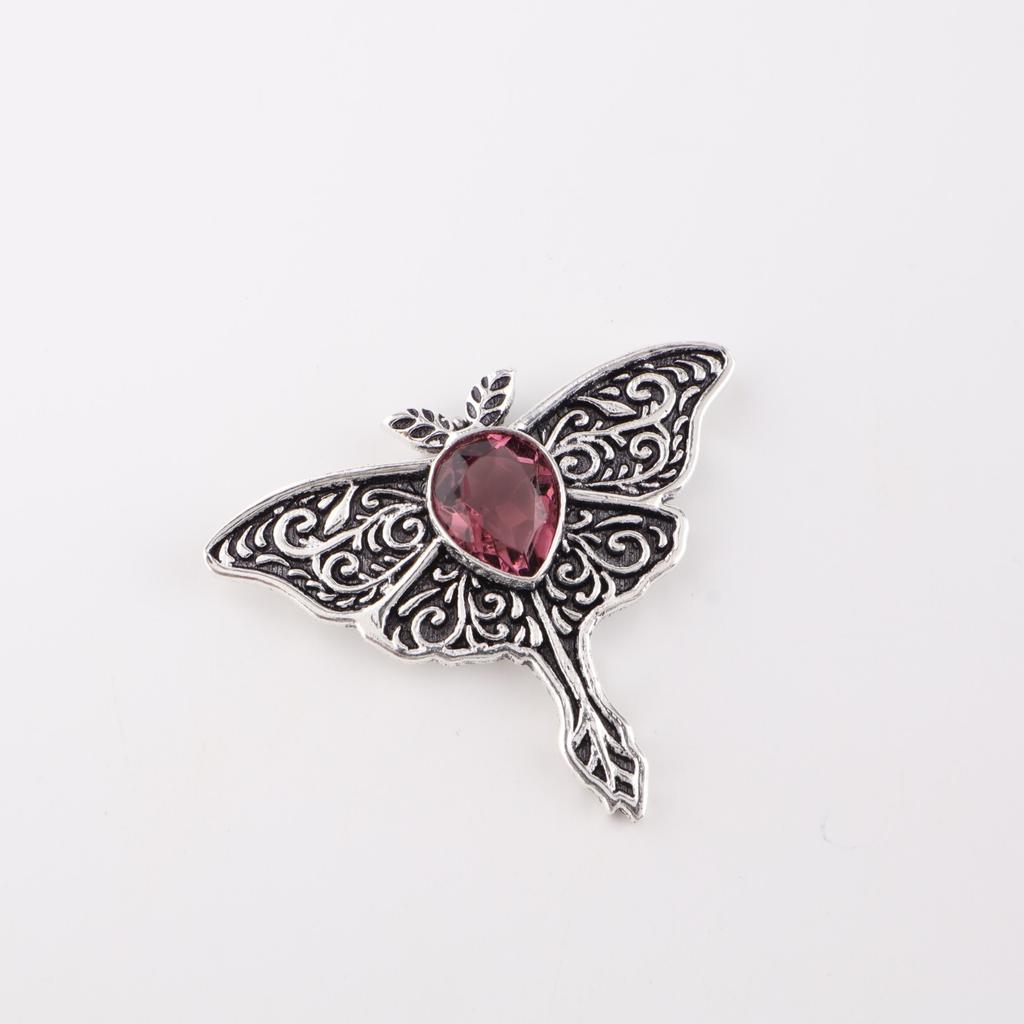 Rhodolite Gemstone 925 Sterling Silver Women Jewelry Pendant  1.2" Gift For Her CP-31-4