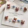 10Pcs Apron Bear Nail Accessories Cute Cartoon 3D Bowknot Wear Nail Drill Decoration Nail Art Charms Diy Manicure