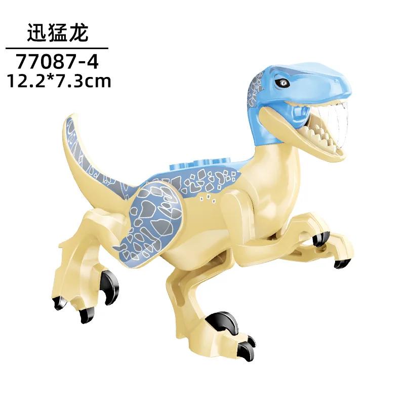 Dinosaur Jurassic World Tyrannosaurus Rex Velociraptor Tyrannosaurus Building Blocks Animal Toys Building Blocks Children's Gift