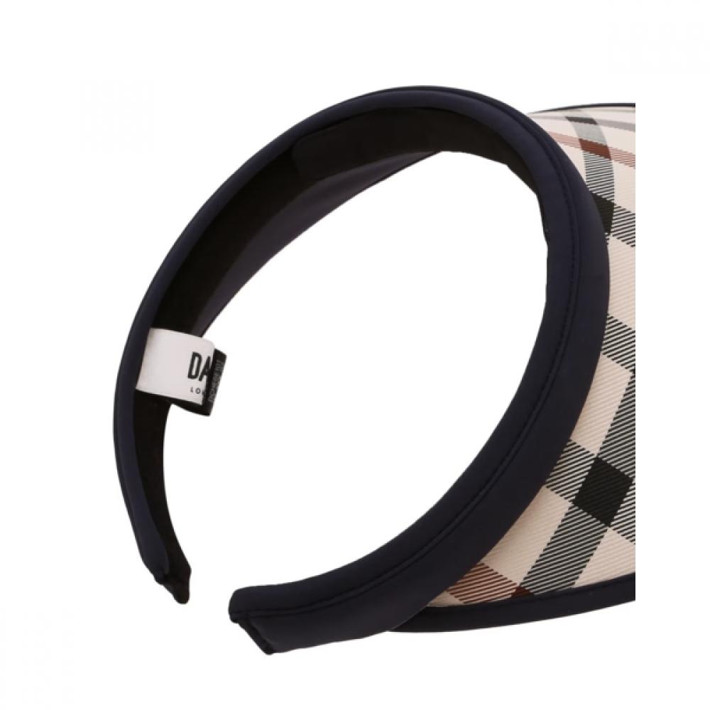 Daks Check Sunvisor Hat Navy Dche6f101n2