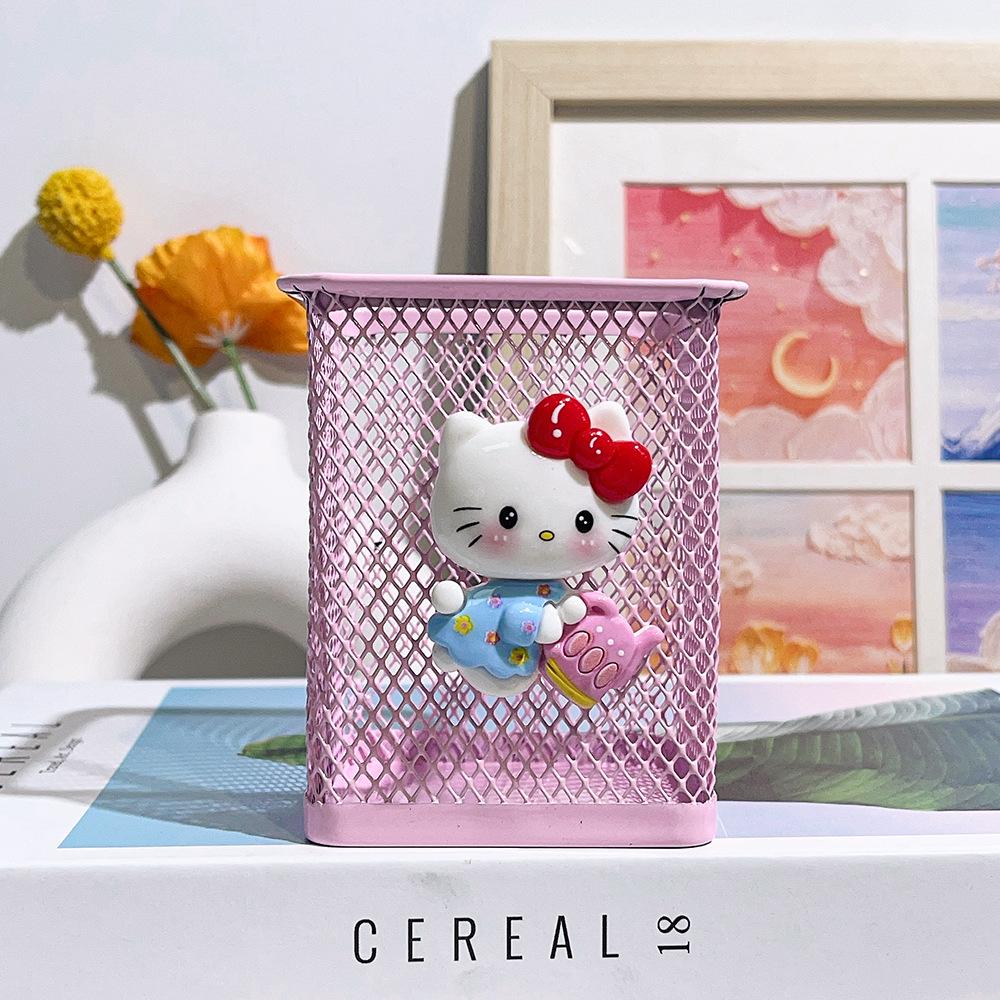 Kuromi Hello Kitty Cartoon Pen Holder - Creative High-Value Stationery Storage