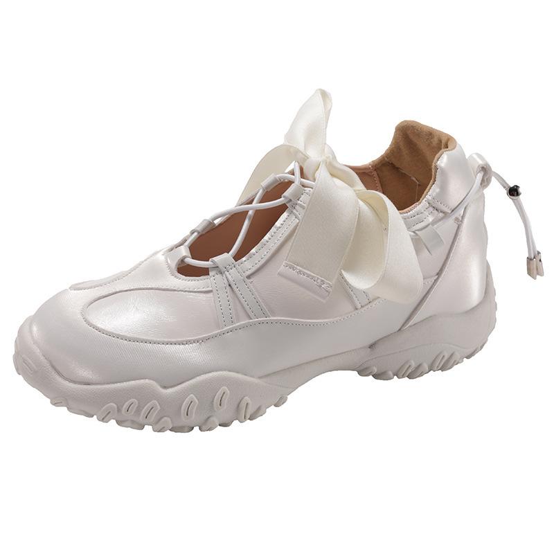 Silver inner height increase platform ballet training shoes women's 2025 new hollow breathable Mary Jane sports sandals