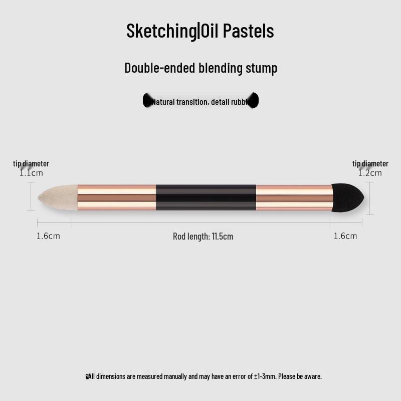 Sketching & Blending Tools Set: Blending Stumps, Sponge Ball, and Tortillon Paper