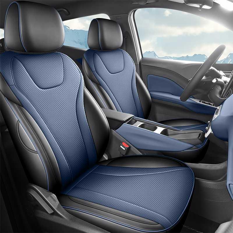 Seagull Perforated Leather Car Seat Covers – 26 Styles, Wear-Resistant, Full Surround Protection. Half Package Rear