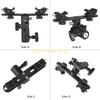 B03C DSLR Dubbele Flitser Beugel 2-Hotshoe Mount Speedlight Stand Paraplu Flitser Houder