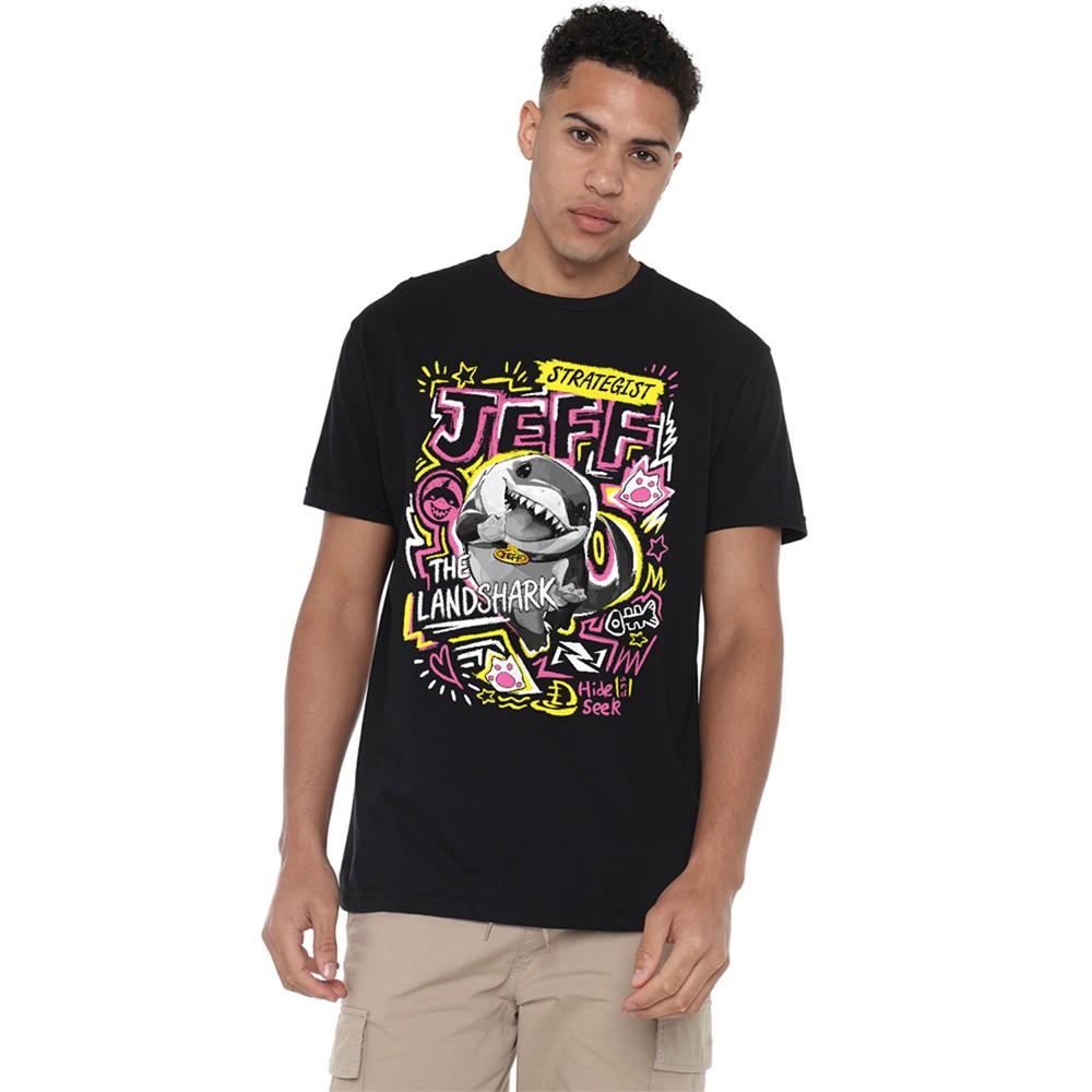 Marvel Rivals Jeff The Landshark Marker Pen Trend Unisex T-Shirt S-5XL Black S