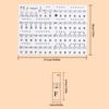 Clear Music Learning Stickers Reusable Training Tool with Staff Notation Suitable for 88 61 54 Keys Electronic Pianos