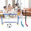 Children Sports Ice Hockey Soccer Goals Balls Pump Practice Game Toy Set
