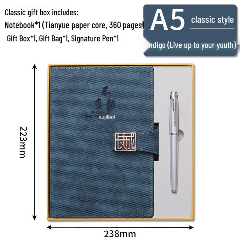 Custom Logo A5 Business Office Notebook Gift Set with 2025 Diary