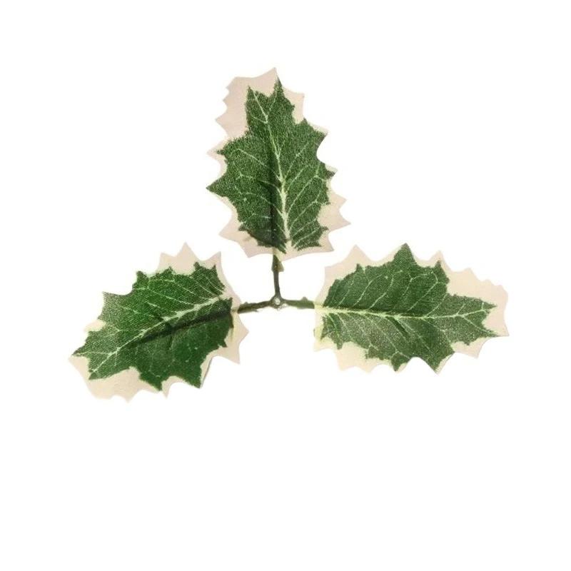 

Рождественские искусственные листья падуба красные ягоды декоративные искусственные растения DIY украшение для дерева венка коробка для конфет аксессуары 10PCS