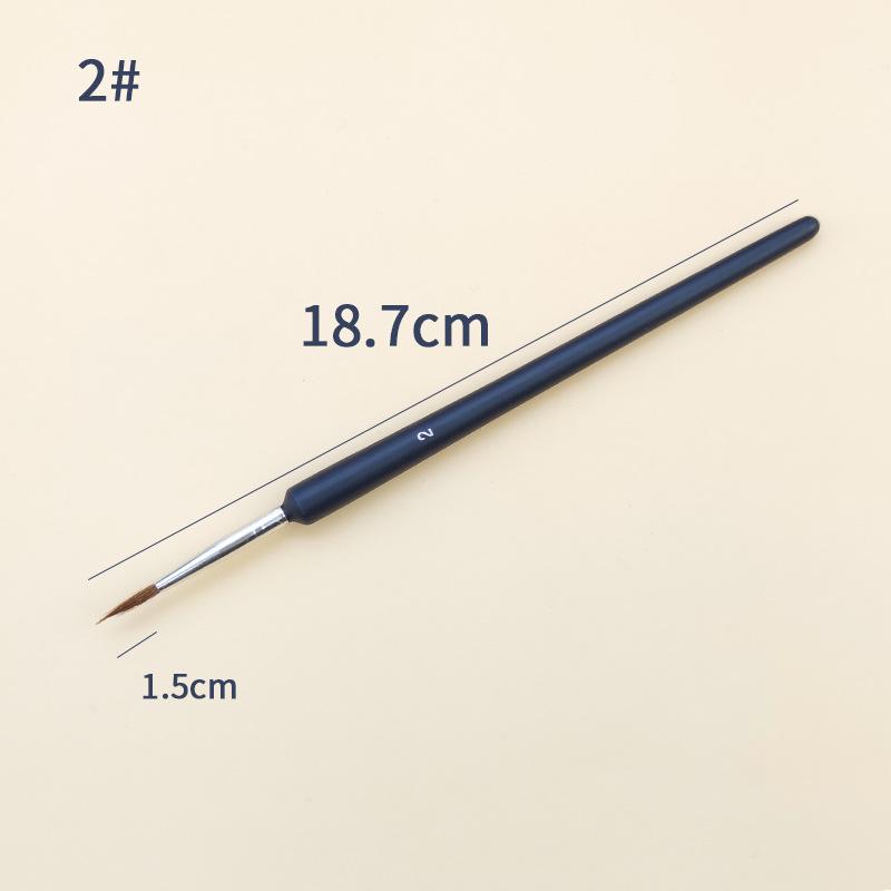 Wolf Hair Liner Brush for Fine Art Outlining and Edge Detailing in Oil Painting.