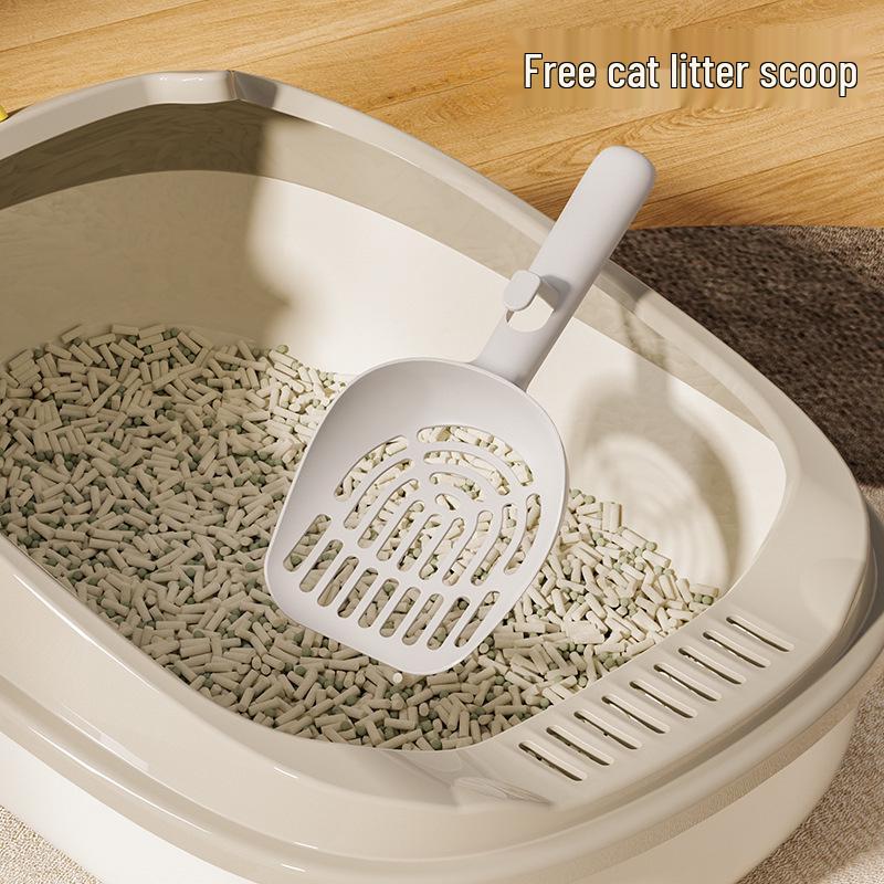 Dinosaur Semi-Enclosed Large Cat Litter Box - Washable & Anti-Splash