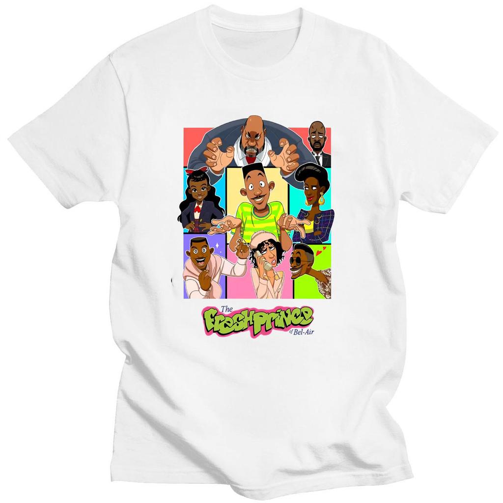 Men Fashion T-shirts Arrival Awesome The Fresh Prince of Bel Air T-shirts Homme Casual Oversized Clothes Tee Roupas Masculinas