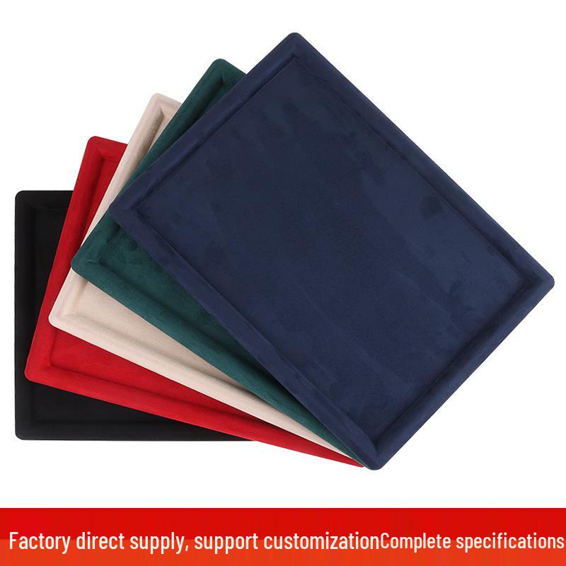 Velvet Jewelry Display Tray for High-End Accessories and Live Broadcast Props