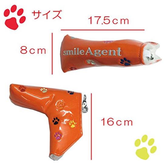 Golf Putter Hülle Smile Agent Pfote Pin Typ Magnetischer Typ (Silber)