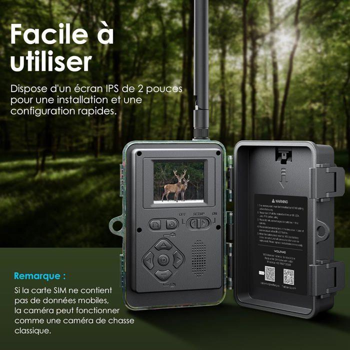 Caméra de Chasse - WOLFANG - WT07 - 48MP - 2K HD - Détection Mouvement IP66