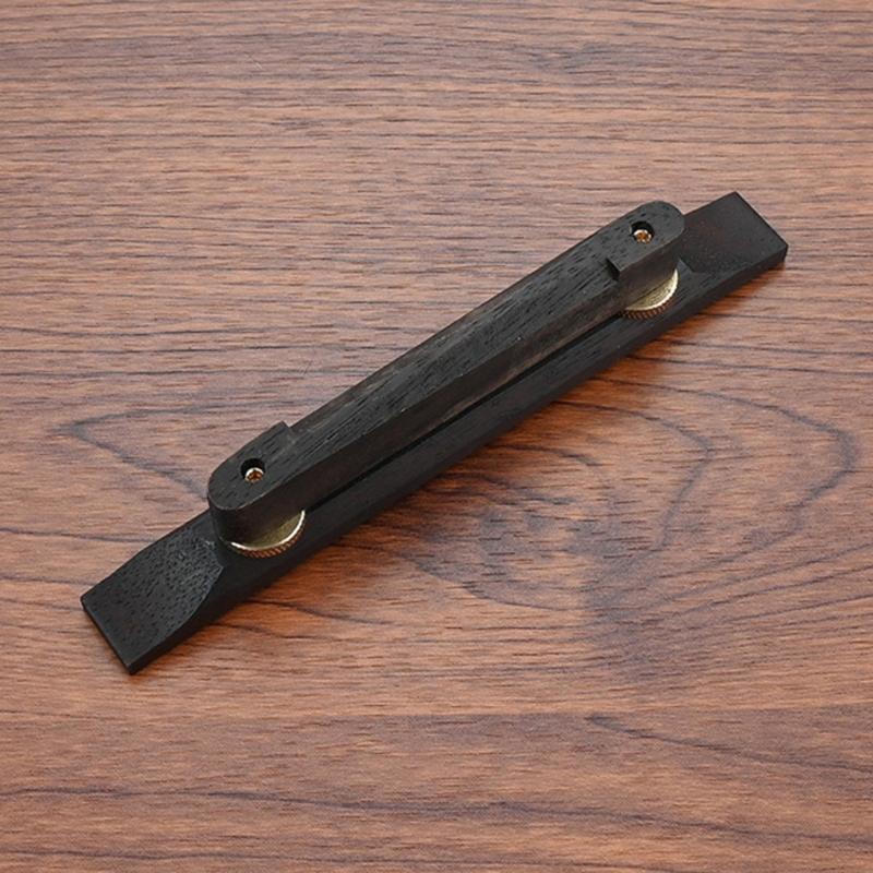 Wood Adjustable Bridge Guitar Bridge Ebony Hardware Accessory for Archtop Guitar