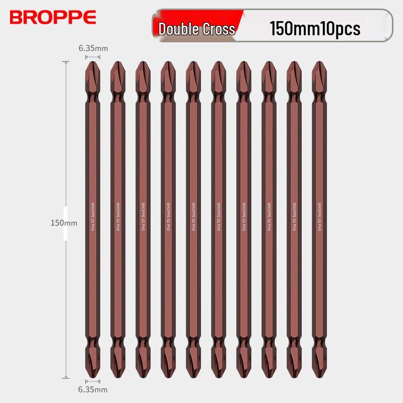 Double-Ended Strong Magnetic Screwdriver Bit Set with Phillips & Flathead Tips