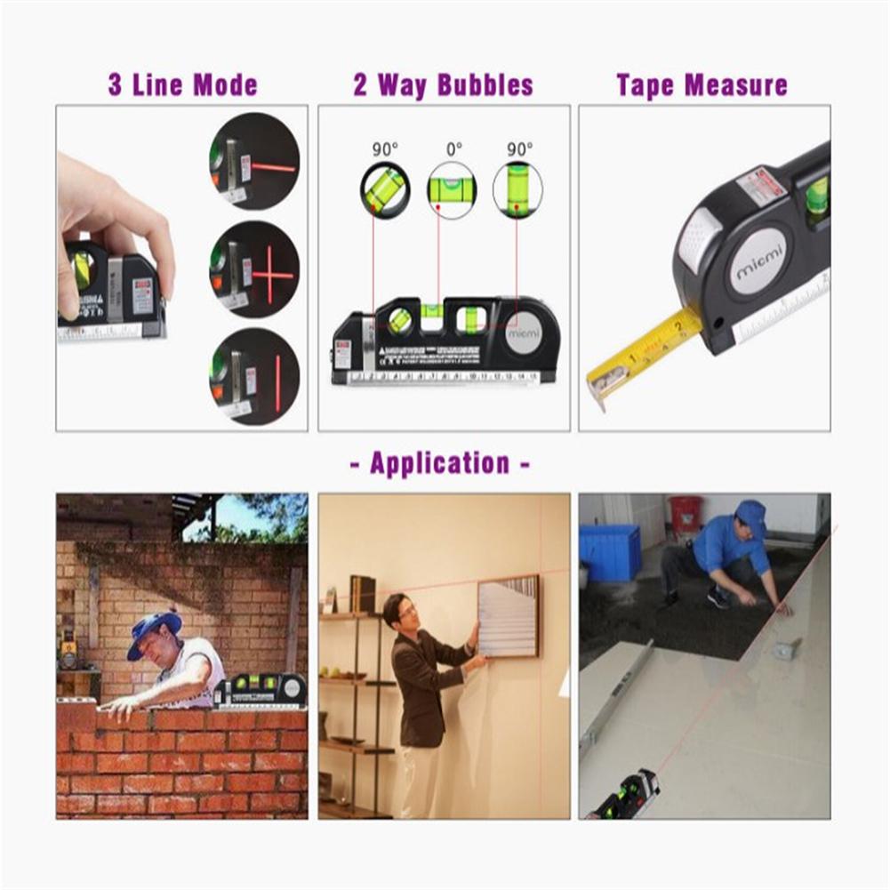 Multi-function Leveling Instrument With Tripod High Precise Straight Line Level Aligner Vertical Measure Tape