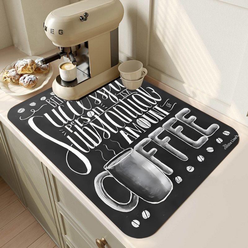 Küche Super Absorbierende Matte Kaffee Abtropfmatte Trockenmatte Schnelltrocknend Badezimmer Abtropfpad Küchenarmatur Platzset