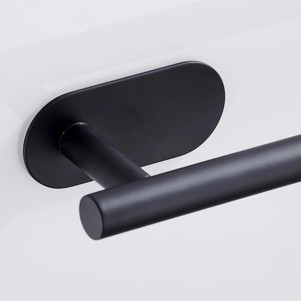 Suport pentru prosoape de baie din oțel inoxidabil de 50 cm, fără găurire, autoadeziv, pentru prosoape, montat pe perete, Suport pentru raft pentru haine, Suport pentru baie pentru acasă