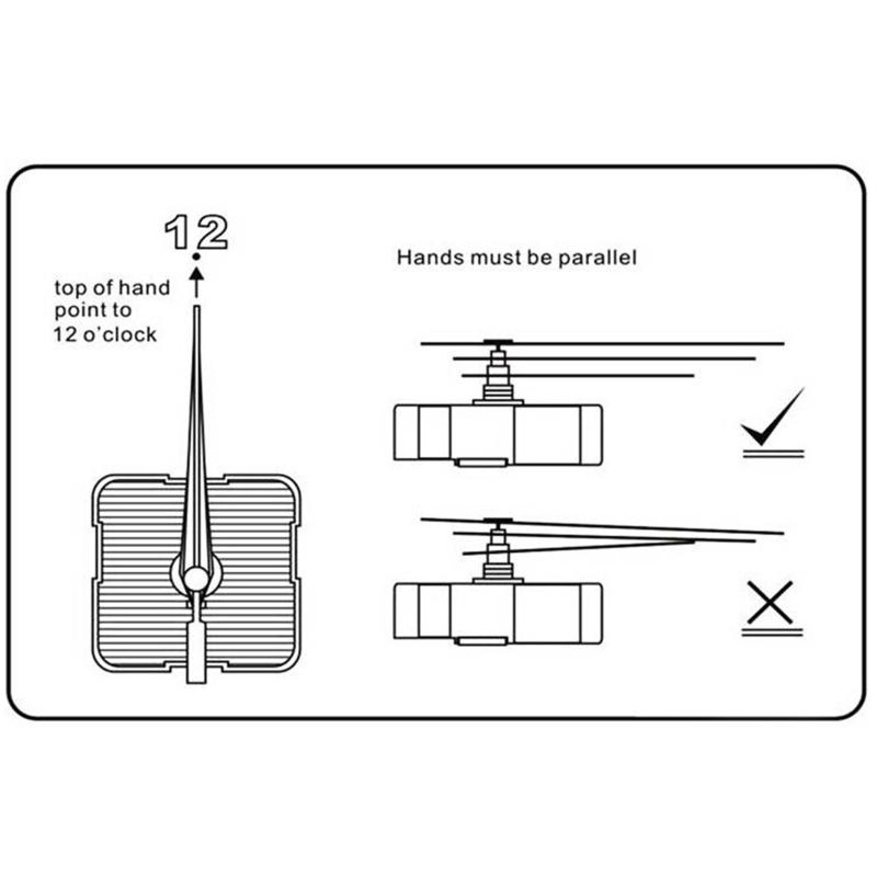 High Torque Non Ticking Clock Movement Mechanism DIY Quartz Clock Motor Kit with Clock Hands Repair Parts No Battery