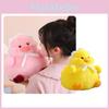 Niedliches und flauschiges Plüschtier Entzückende fette Ente mit Kopftuch und rosa Schwein Weich und knuddelig 30cm