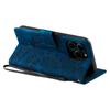 Style 018 For iPhone 14 Pro Case Imprinted Totem Skin Feel Wallet Leather Phone Cover