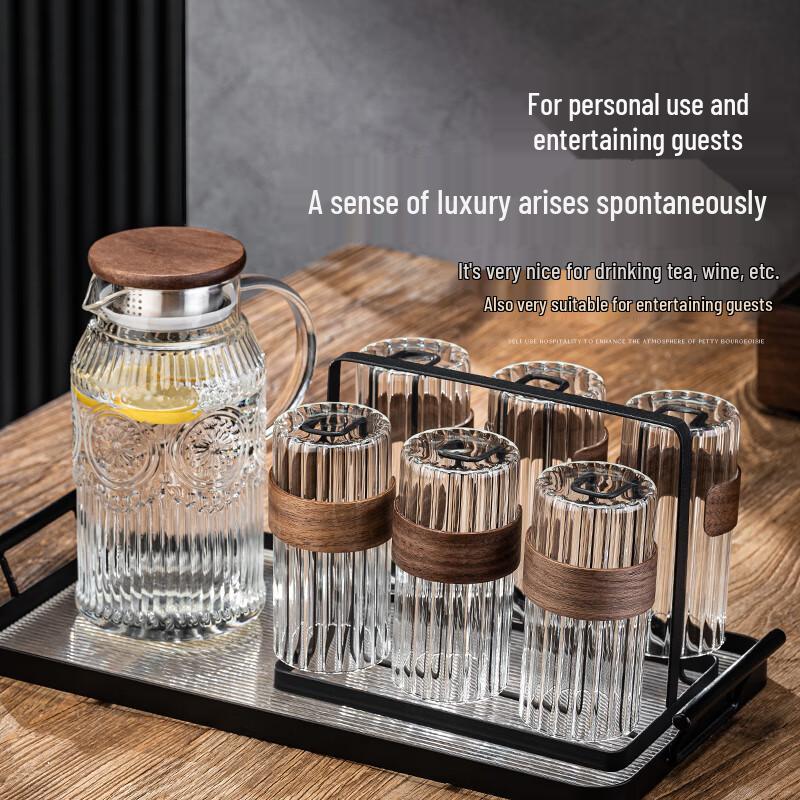 Naijiang Heat-Resistant Glass Pitcher & Cup Set