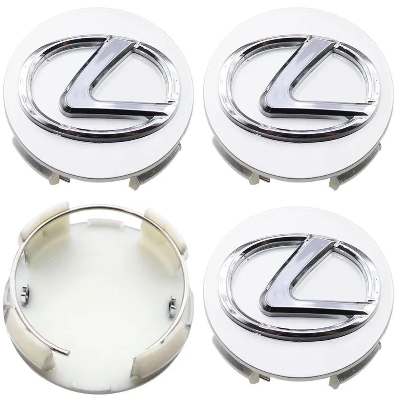 4pcs 62mm Lexus logo 3D car emblem Wheel Center Hub Cap auto Rim refit dust-proof badge covers sticker styling accessories