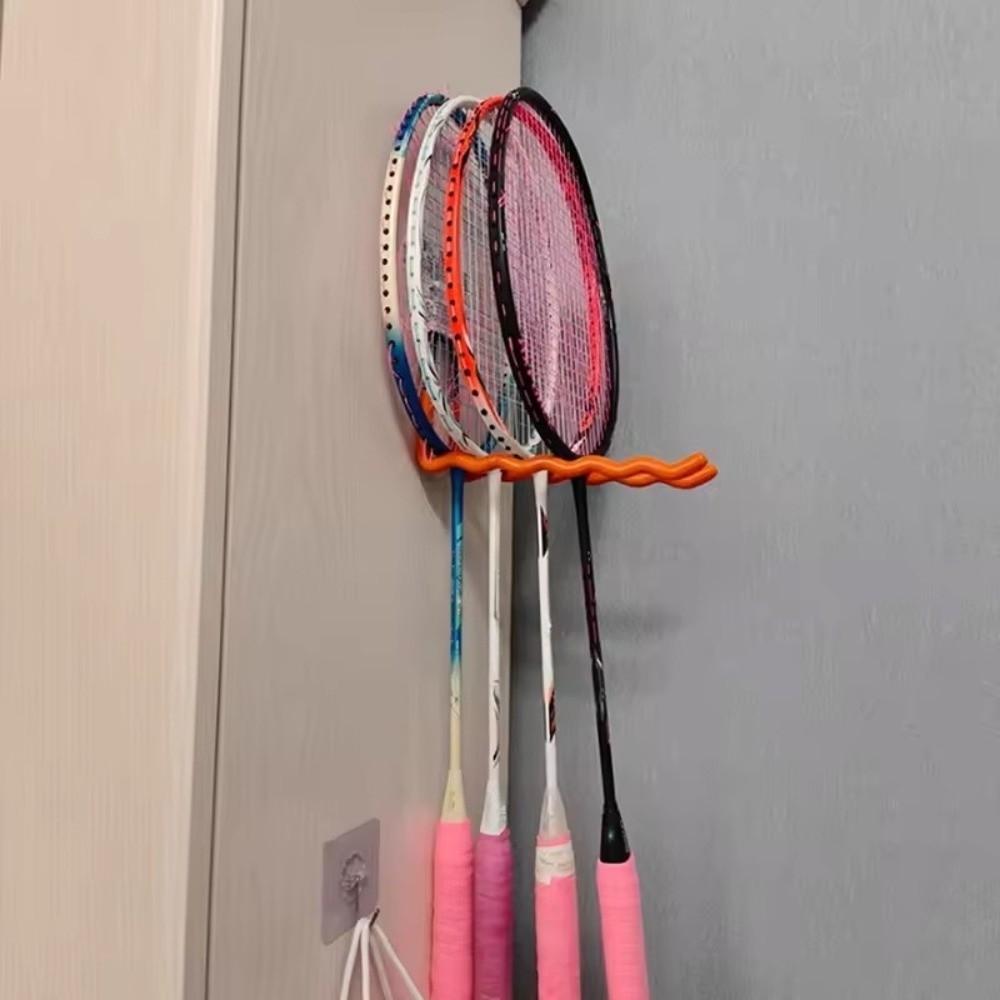 Space Saving Wall Mounted Racket Holder Multiple Racquets Badminton Racket Hook  Home Gym