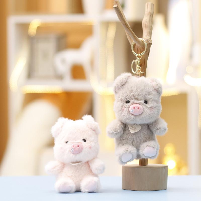Süßes Schwein Plüschtier Mit Schlüsselanhänger Für Taschenzubehör Und Sammlerdekor