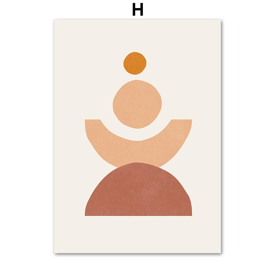 Boho Abstract Line Geometry Women Face Leaf Plant Pigeon Art Prints, Canvas Painting Posters, Wall Pictures, Living Room, Home D