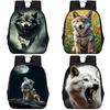 Large Capacity Wolf Animal Backpack For Kids Lightweight And Comfortable Oxford Fabric