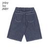 JNBY Kids' Straight-Leg Denim Bermuda Shorts
